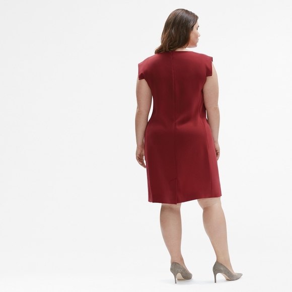 MM LaFleur Sarah Dress Pomegranate Red Dress Shift Size 16 - Picture 2 of 8